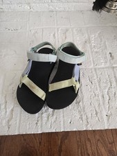 Teva Kids Original Sandals, Blue and Green, Size US 3