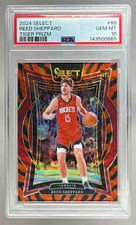 143500865 Reed Sheppard 2024 Panini Select #68 Tiger Prizm Rookie RC PSA 10 SSP