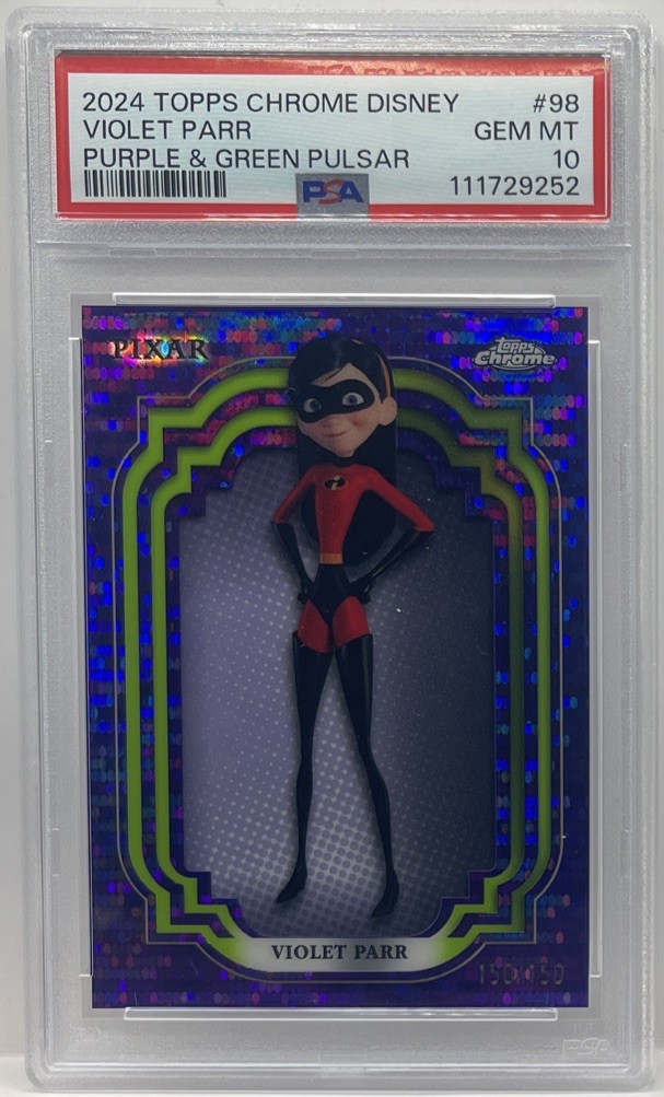 2024 Topps Topps Chrome Purple #150 Violet Parr Pixar front