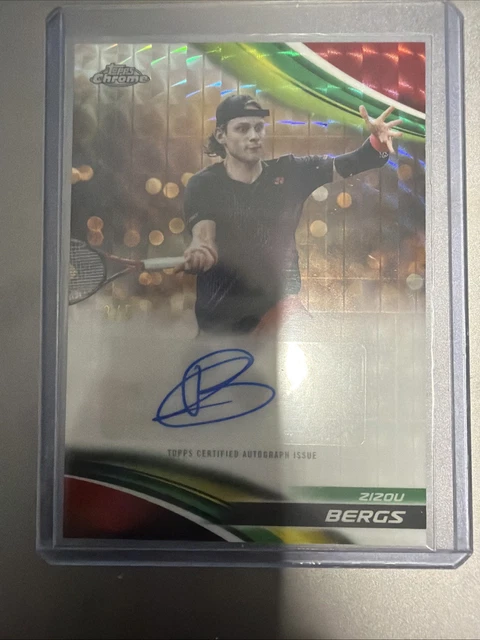 2025 Topps Chrome Zizou Bergs Red Geometric Auto /5