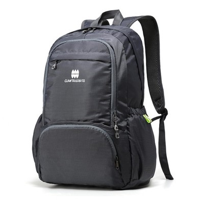 Lightweight Packable Travel Backpack, 30L Grey Daypack Hiking Backpack for Wo...