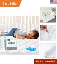 Ultimate Comfort 2 Pack Crib Mattress Protectors, Waterproof  Soft - 52" x 28"