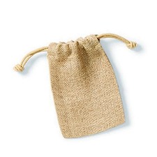 Westford Mill Jute Rope Close Plain Stuff Bag  PC2627