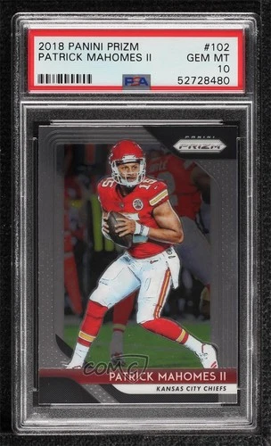 2018 Panini Prizm Patrick Mahomes II #102 PSA 10 GEM MT 9y4