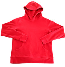 Hanna Andersson pullover 10y hoodie sweatshirt red pockets 100 cotton