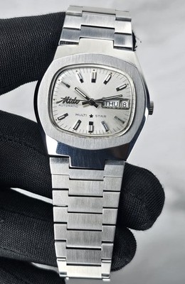 Vintage Mido Automatic Multi Star Day-Date Watch   Swiss Made N.O.S