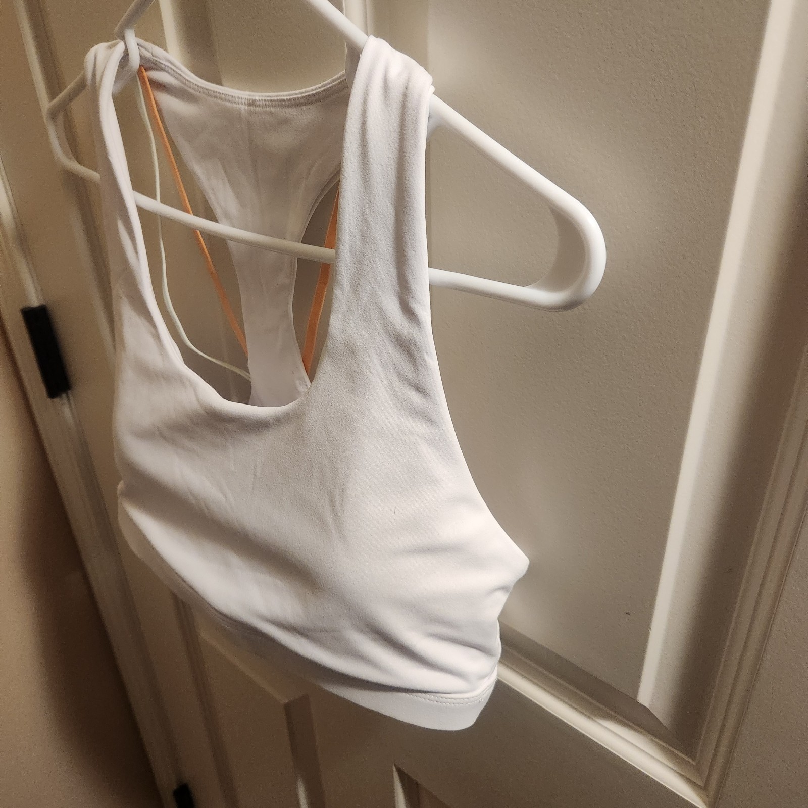 Fabletics Kessler Style Medium Impact White Strap… - image 3