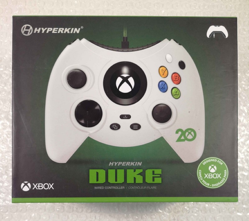Manette filaire Hyperkin Duke blanche pour console Xbox et PC Windows