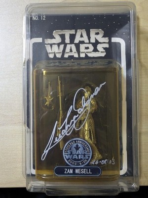 Star Wars ZAM WESELL Zam Wesell Signed Figure