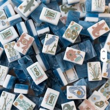 American Mahjong Game Set, 160 Blue ocean Layered Mah Jong Tiles,Fast ship