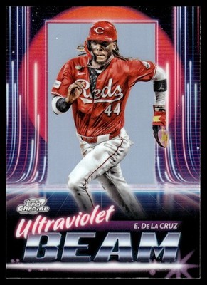2025 Topps Chrome Cosmic #UB-15 Elly De La Cruz Ultraviolet Beam