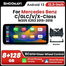 12,3" Android 14 8+128GB Autoradio F&uuml;r Mercedes C/GLC/X/V-Klasse W205 X253 W447