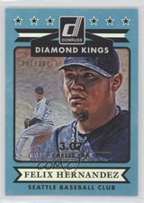 2015 Panini Donruss Diamond Kings Stat Line Career /307 Felix Hernandez #25 f3f