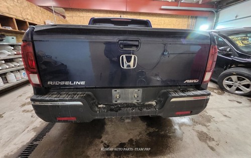 Gloss Black Vinyl Overlay For 2017-2021 Honda Ridgeline Rear Bumper - Chrome Delete Kit