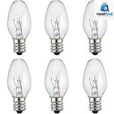 Night Light Bulbs,E12 Candelabra Base,4 Watt/C7/120V Decorative Bulb,Warm Whi...
