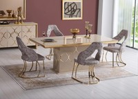 Luxus Esszimmer Set Esstisch 4X StüHle Tisch Esstische Essgruppe 5Tlg