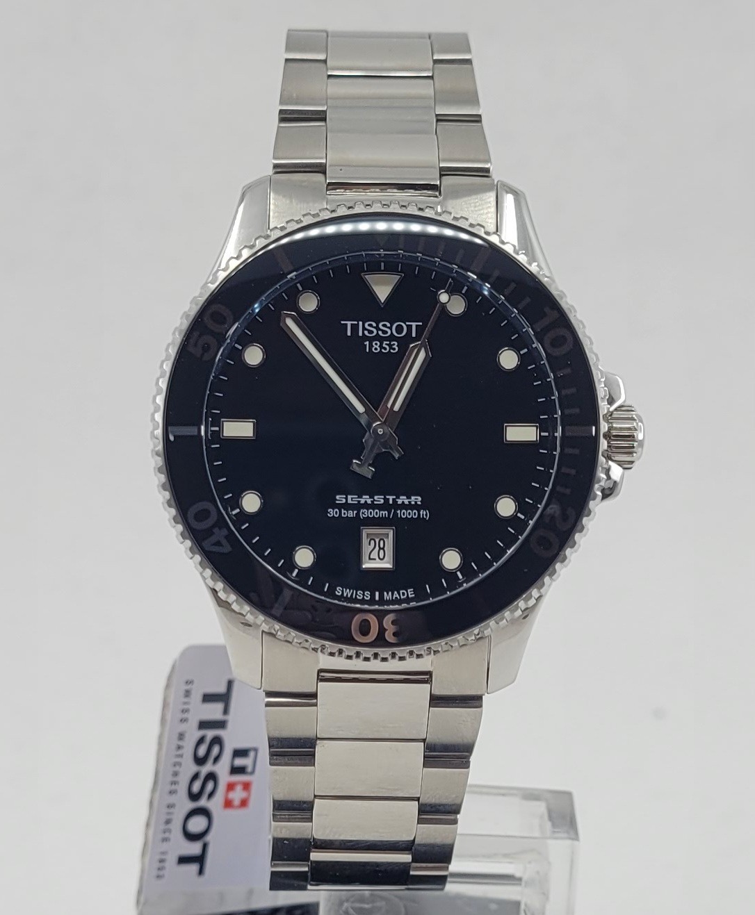 * Tissot Seastar 1000 40mm Black Dial Swiss Quartz Men's Watch T1204101105100