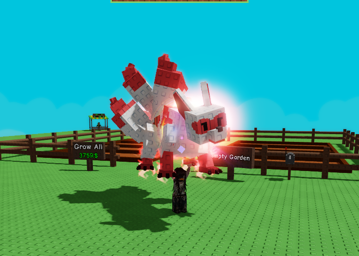 Roblox Grow a garden Red kitsune cheap rainbow maxed out age 100