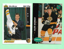 (2) GLEN MURRAY 1991-92  BRUINS ROOKIE NM+  CARD (N8025). rookie card picture