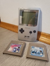 Gameboy Pocket Silber Silver Nintendo Konsole Handheld & 2x Spiele