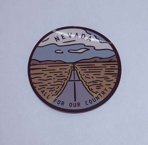 Nevada State Sticker “All For Our Country” Decal Vinyl USA Travel ...