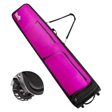 Ski Bag, Padded Snowboard Bag for Air Travel, 900D Water Resistant 175 Purple