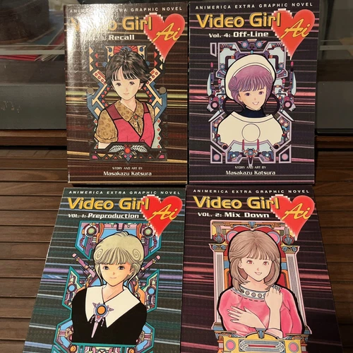 Video Girl Ai, Vol. 1-5 Katsura Masakazu Paperback Manga Lot Of Four Volumes
