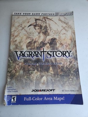 Vagrant Story Official Strategy Guide BradyGames Sony PS1 Squaresoft DAMAGED