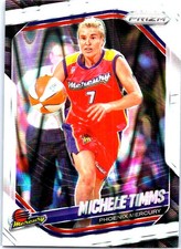 2025 Panini Prizm WNBA #133 Michele Timms White Seismic Prizms