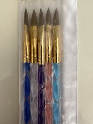 5 Nail Art UV Gel Malerei Zeichnung Acryl Pinsel Set Profi Kit DIY Stift