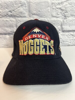 Vtg 90s Starter Starfit Denver Nuggets Fitted Hat Size 1 Wool Blend NBA
