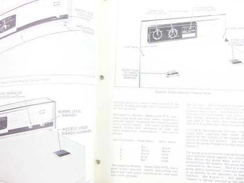 Montgomery Ward Service Manual Automatic Washers 1962 UAN-6532A And More - Foto 3 di 3
