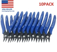 US 10PCS 170 Flush Cut Wire Side Cutter 5inch Cutting Snips Pliers Side Nipper