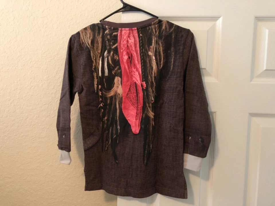 Camisa Disney Piratas del Caribe Niños S. Jack Sparrow Cruise Halloween Foto 2 de 4