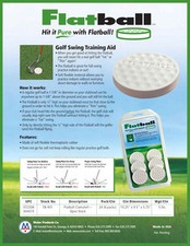 The Original Flatball Golf Swing Training Aid-6 per pack-Made in USA