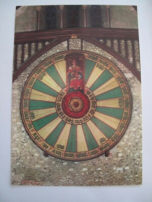 Great Hall of Winchester Castle - King Arthur's Round Table - large postcard