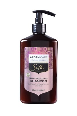 Arganicare Ultimate Shine Revitalizing Shampoo - Silk Protein 400 ml./13.5 fl oz