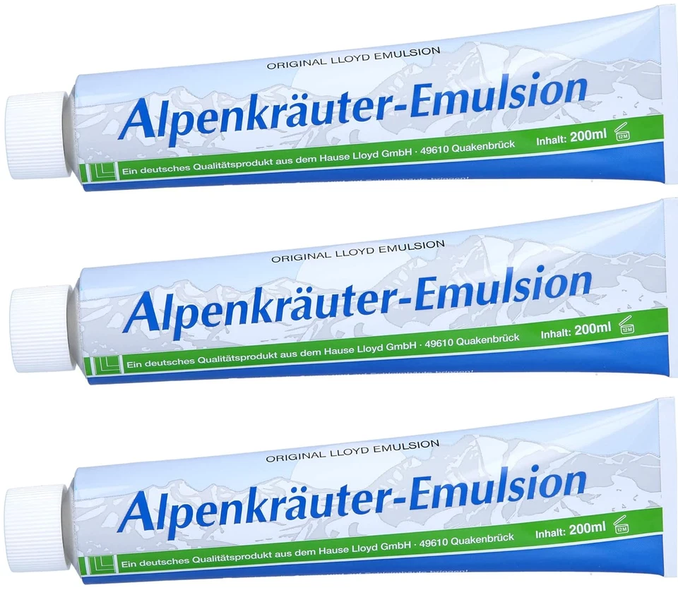 LLOYD 3x200ml Alpenkräuter Emulsion Original Lacure