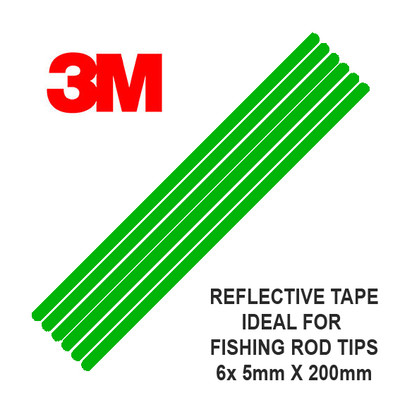 3M Scotchlite Reflective Rod Tip Tape, 6 Strips 5mm x 200mm - 7 Colours (Green) | eBay 3M Scotchlite Reflective Rod Tip Tape, 6 Strips 5mm x 200mm - 7 Colours (Green) | eBay