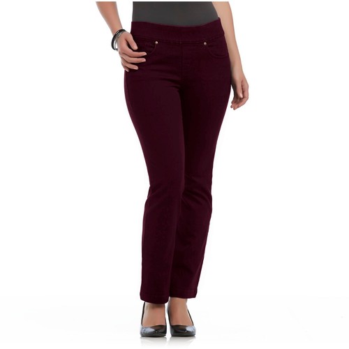 Gloria Vanderbilt Womens Ultra Flex Avery Pull On Mid Rise Shaping