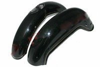 Schutzblech Fender Set Schwarz Golden Futter Vorne & FüR Royal Enfield 350Cc