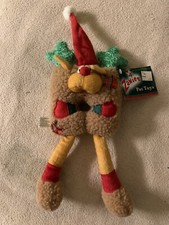 Stuffed Squeaky Reindeer Dog Toy