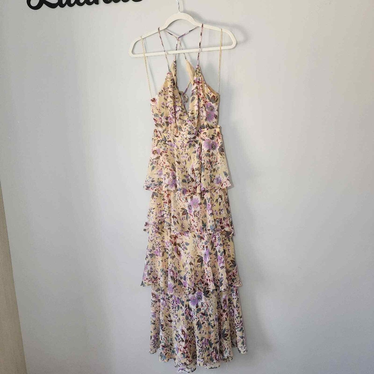 ASTR The Label Rosana Floral Tiered Ruffle Maxi Dress Size Large NWT | eBay ASTR The Label Rosana Floral Tiered Ruffle Maxi Dress Size Large NWT | eBay