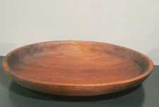 Primitive style Teak Wood Trencher Tray Dough Bowl 20”X 12 1/2” DECOR
