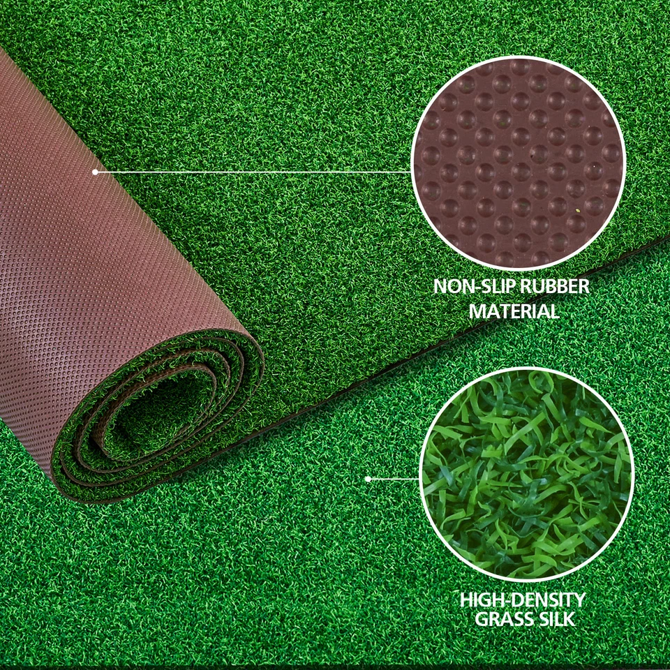 Outdoor Rug Waterproof Area Rugs Outdoor Patio Rug Carpet Entryway Mat Green - Image 3 of 4