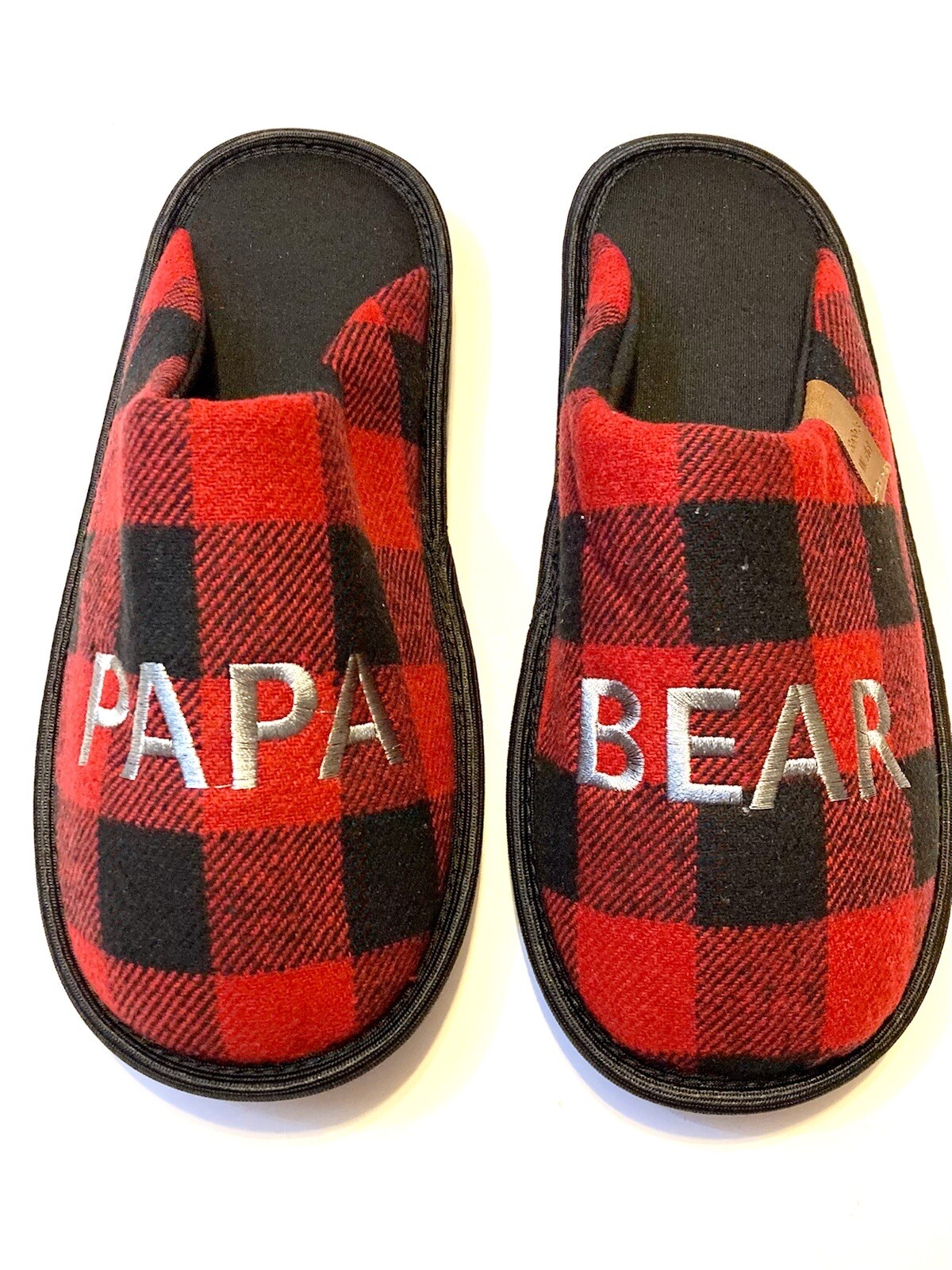 SAOLA Ciabatte uomo papà orso a quadri 11 12 grandi nuove in borsa suola interna ed esterna