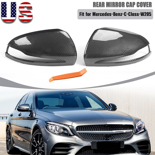 Glänzende Spiegelschalen Für Mercedes - Elegante Abdeckungen In Tiefschwarz