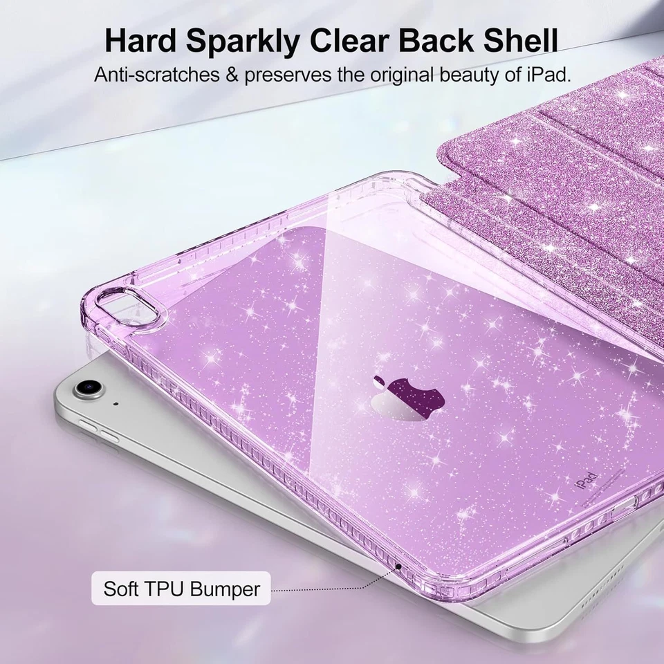 超薄保护壳 适合 iPad (A16) 11 号 11 英寸 (2025) 闪亮防震保护套 — 第 4/4 张图片