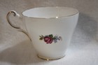 Vintage Regency Bone China Pink & White Roses Teacup and Saucer — photo 4