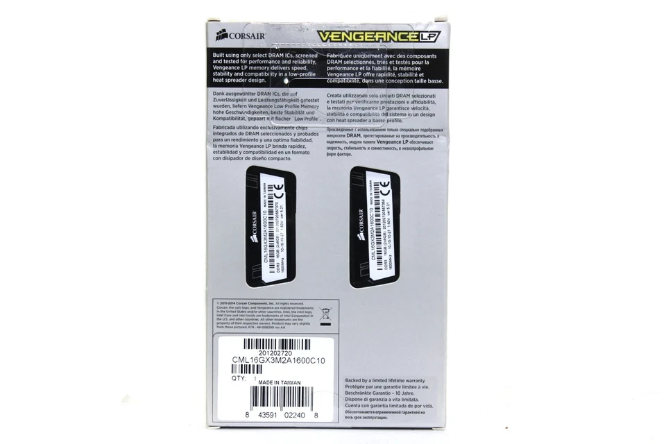 Corsair Vengeance LP 16GB (2x8GB) DDR3 1600MHz CML16GX3M2A1600C10 Desktop RAM - Image 2 of 4